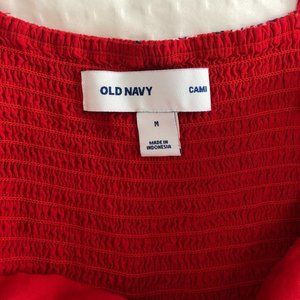 Old Navy Red Floral Cami Dress